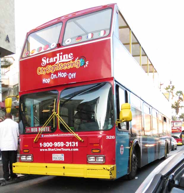 Star Line New Flyer D40LF City Sightseeing open top 326